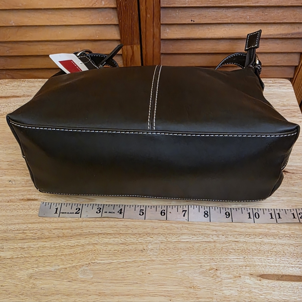 NWT Avenue Vintage Women's Brown Hobo Bag With Contrast Stitching - Picture 14 of 15